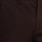 Dark Coffee Brown Solid Super Slim Fit Casual Trouser | Greenfibre