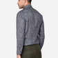 Slate Grey Printed Slim Fit Party Wear Shirt | Greenfibre