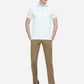 Dark Khaki Solid Slim Fit Casual Trouser | Greenfibre