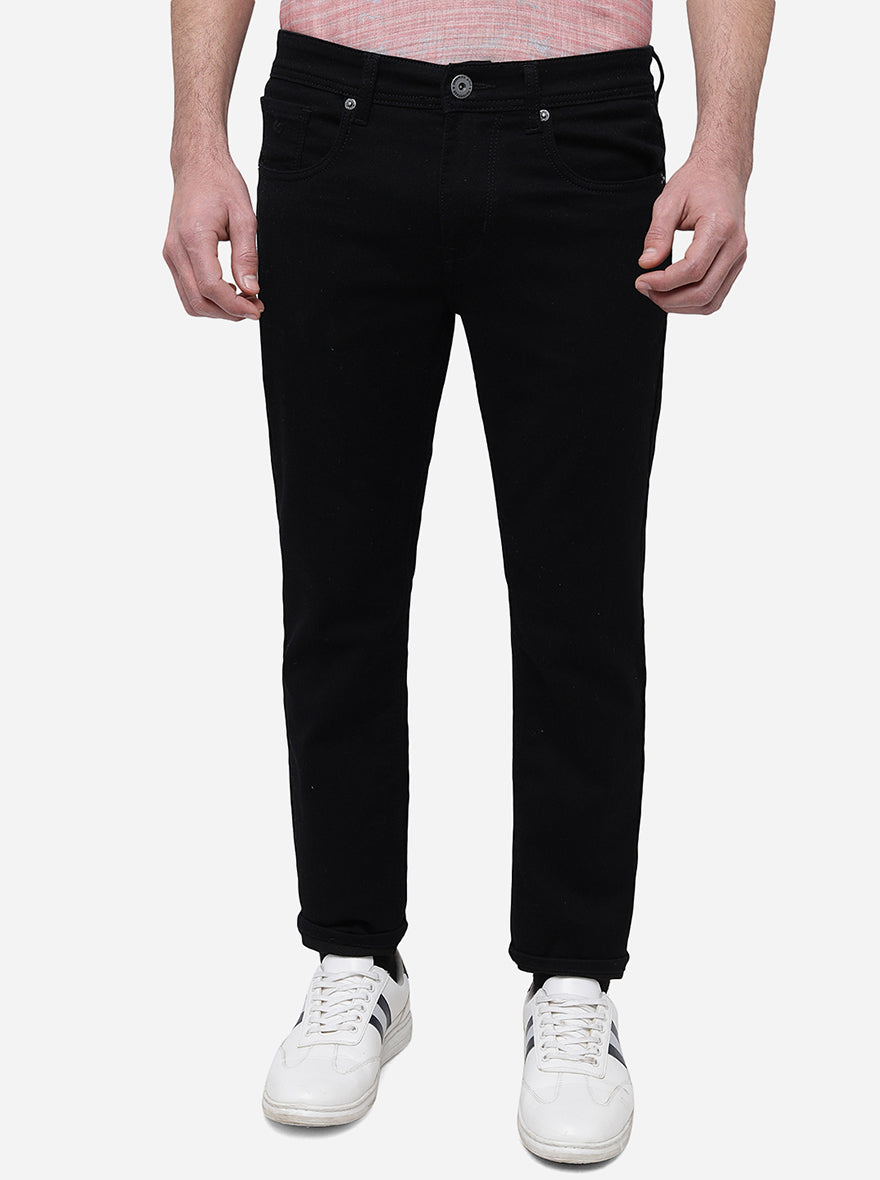 Black Washed Narrow Fit Jeans | Greenfibre