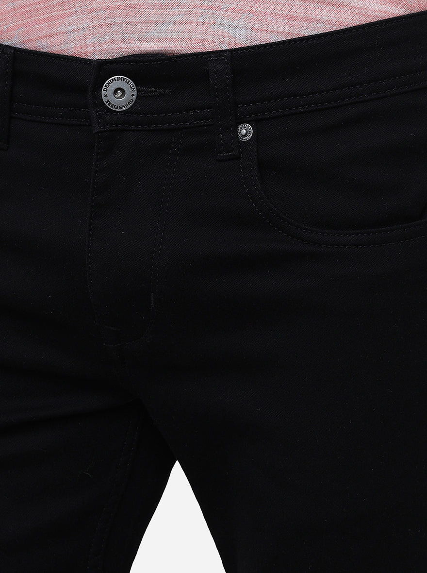 Black Washed Narrow Fit Jeans | Greenfibre