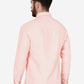 Peach Solid Slim Fit Casual Shirt | Greenfibre