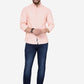 Peach Solid Slim Fit Casual Shirt | Greenfibre