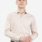 Light Brown Checked Regular Fit Formal Shirt | Greenfibre