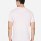 Delicacy Pink Printed Slim Fit T-Shirt | Greenfibre