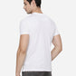 White Printed Slim Fit T-Shirt | Greenfibre