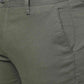 Olive Green Solid Super Slim Fit Casual Trouser | Greenfibre