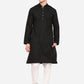 Black Solid Regular Fit Navratri Kurta | Greenfibre