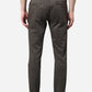 Olive Printed Super Slim Fit Casual Trouser | Greenfibre