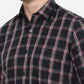 Dark Blue Checked Smart Fit Casual Shirt | Greenfibre