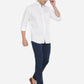 White Solid Smart Fit Casual Shirt | Greenfibre