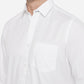 White Solid Smart Fit Casual Shirt | Greenfibre