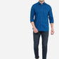 Blue Solid Smart Fit Casual Shirt | Greenfibre