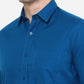 Blue Solid Smart Fit Casual Shirt | Greenfibre