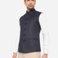 Navy Blue Bandhgala Jacket | Greenfibre