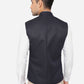 Navy Blue Bandhgala Jacket | Greenfibre