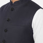 Navy Blue Bandhgala Jacket | Greenfibre