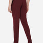 Wine Solid Slim Fit Track Pant | Greenfibre