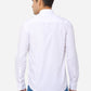 White Solid Slim Fit Casual Shirt | Greenfibre