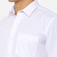 White Solid Slim Fit Casual Shirt | Greenfibre