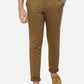 Khaki Solid Neo Fit Casual Trouser | Greenfibre