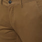 Khaki Solid Neo Fit Casual Trouser | Greenfibre