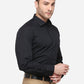 Black Solid Regular Fit Formal Shirt | Greenfibre