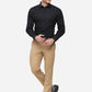 Black Solid Regular Fit Formal Shirt | Greenfibre