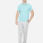 Light Grey Solid Slim Fit Casual Trouser | Greenfibre