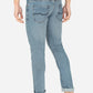 Light Blue Washed Straight Fit Jeans | Greenfibre